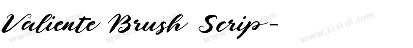 Valiente Brush Scrip字体转换